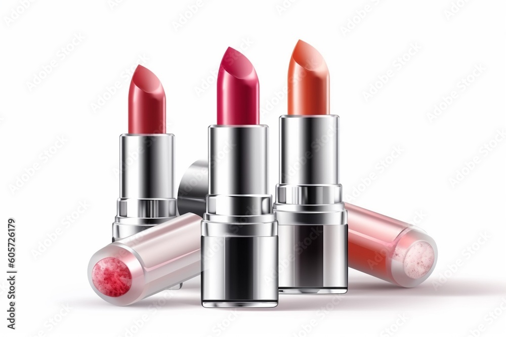 Lipstick Cosmetic Illustration Created with Generative AI Lipstick Cosmetic Illustration Created with Generative AI
