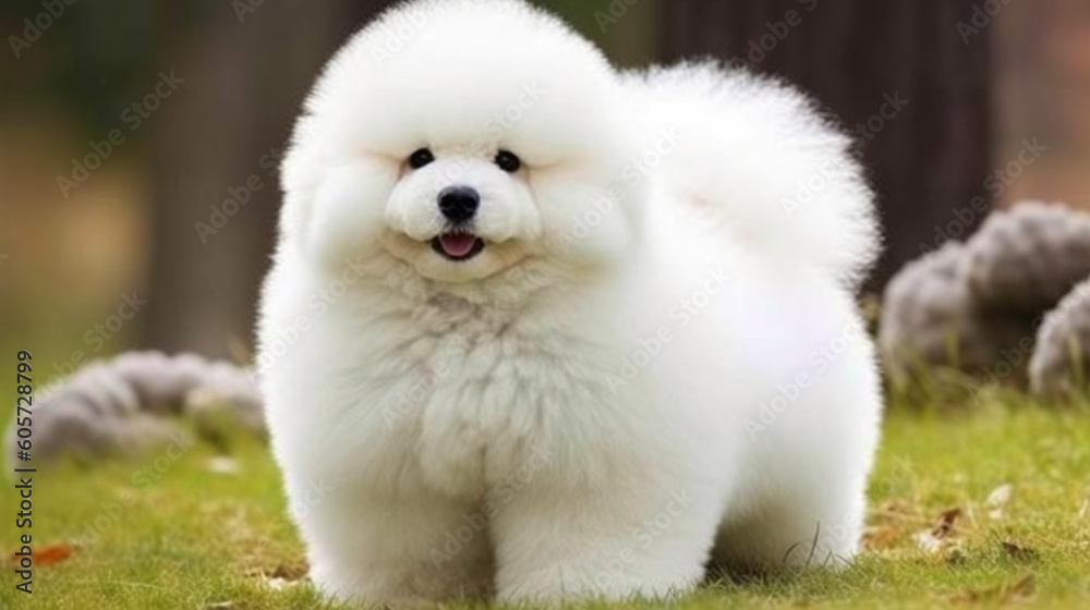 poodle playing in a park