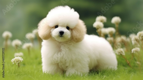 poodle playing in a park