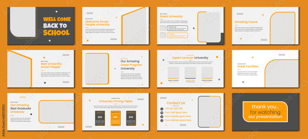 Education Powerpoint Presentation Slides Template Design School