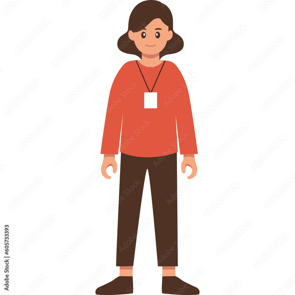 Female Accountant Illustration