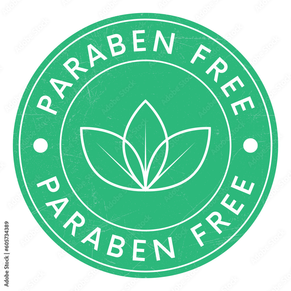Paraben Free Badge, Stamp, A Group of Synthetic Chemicals, Emblem, Logo, Label For Health and Medical, Skincare, Cosmetic Product, Packaging Design Elements Vector Illustration Paraben Free Badge, Stamp, A Group of Synthetic Chemicals, Emblem, Logo, Label For Health and Medical, Skincare, Cosmetic Product, Packaging Design Elements Vector Illustration