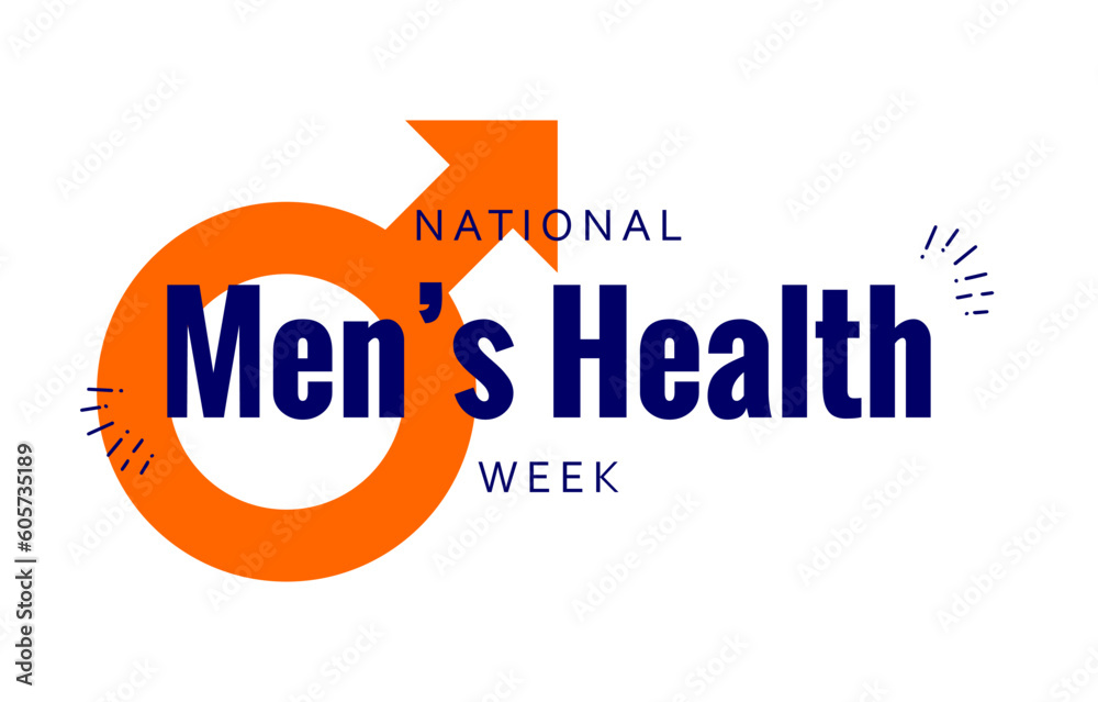 Men's Health Week background template Men's Health Week background template