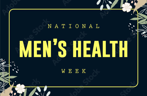 Men's Health Week background template
