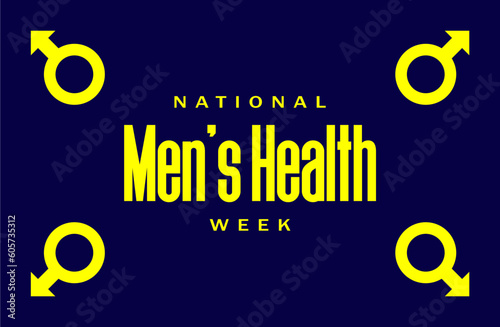 Men's Health Week background template