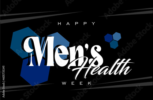 Men's Health Week background template