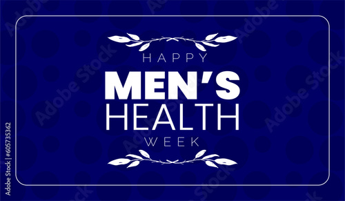 Men's Health Week background template