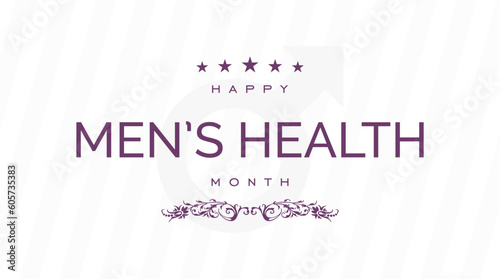 Men's Health Week background template