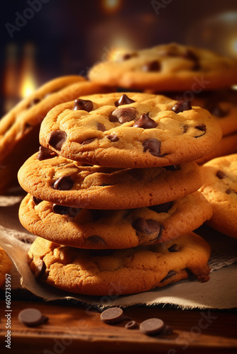 Delicious chocolate chip cookies