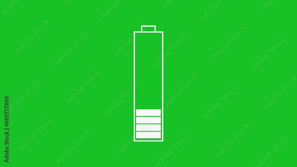 Graphic Animation of Floating Battery on green screen background motion graphic effects. Graphic Animation of Floating Battery on green screen background motion graphic effects.