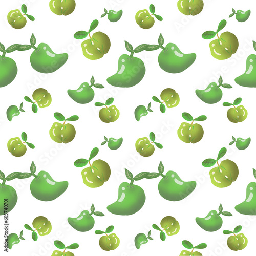 seamless background with pears