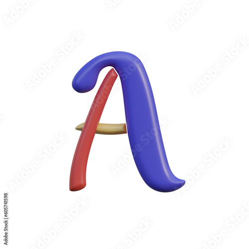Colorful & Plastic 3D Alphabet or PNG Letters