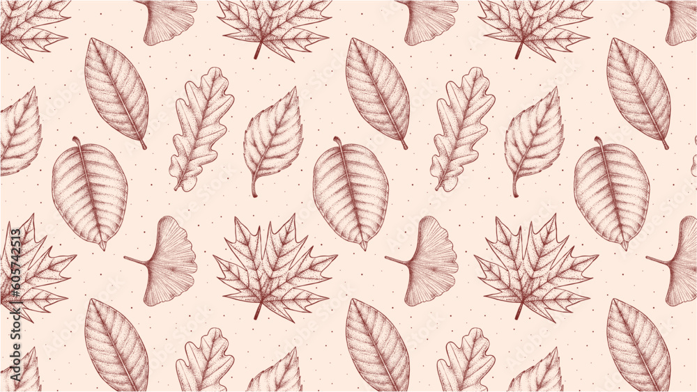 Autumn Leaves Seamless Pattern Autumn Leaves Seamless Pattern