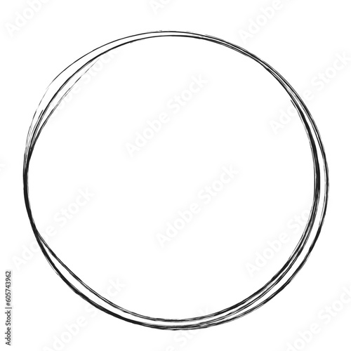 Hand Drawn Circle Vector Shape