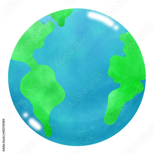 world watercolor emotion element ,world environment day, save the world, earth day