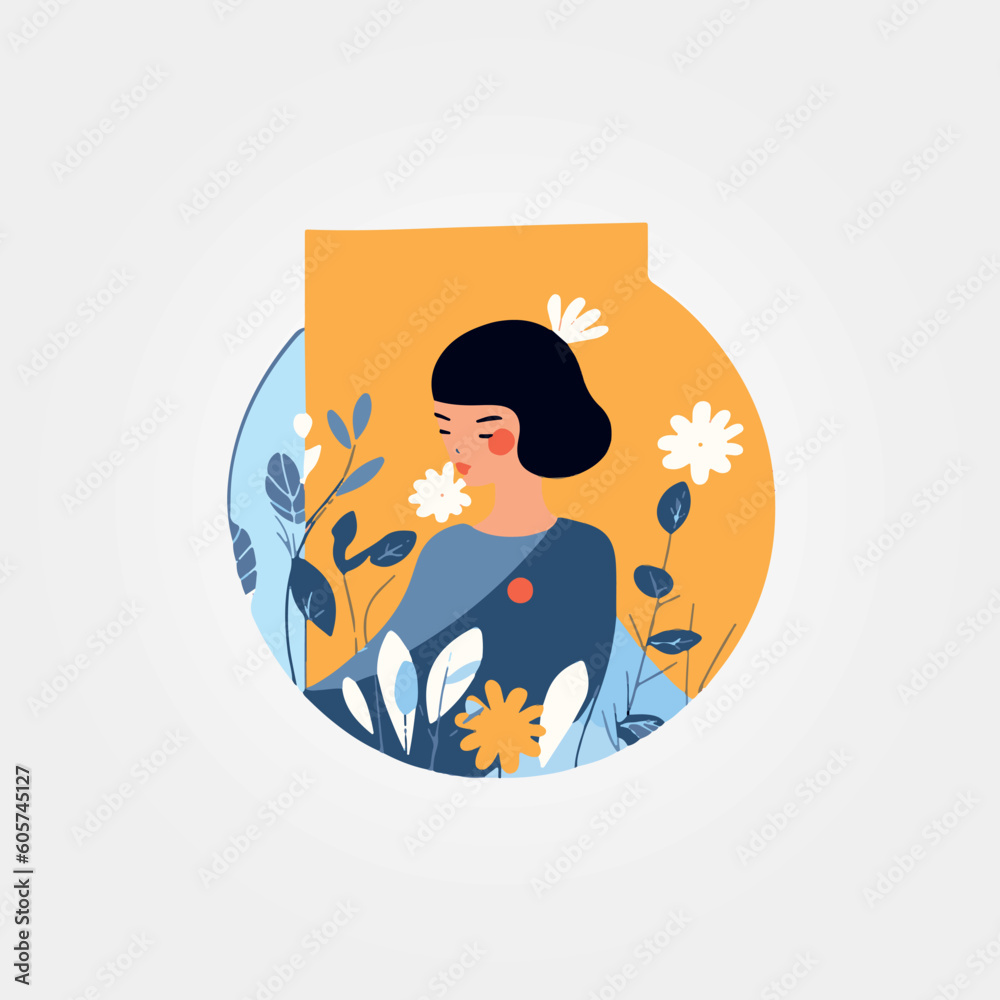 beautiful abstract oriental woman in nature beautiful abstract oriental woman in nature