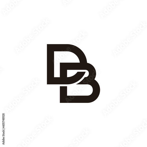 letter db linked monogram 3d logo vector Free Download letter db linked monogram 3d logo vector - GFXLoad