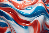 Abstract American Flag in red, White, and Blue. Generative ai