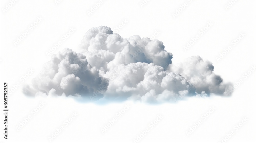 View on a soft white fluffy clouds as background. Generative ai View on a soft white fluffy clouds as background. Generative ai