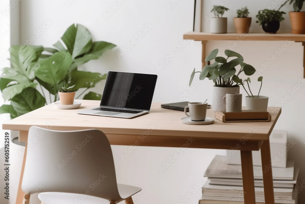 Fototapeta premium Minimalist workspace