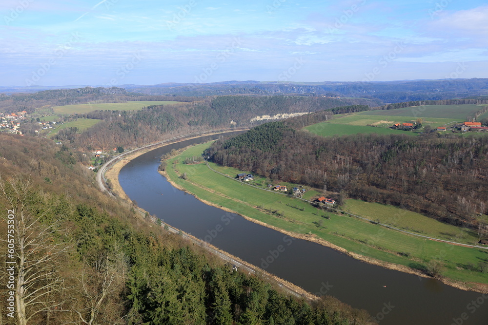 Blick auf die Elbe bei Bad Schandau