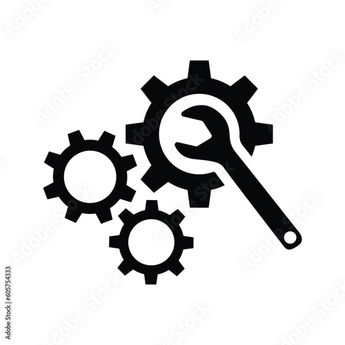 After service, mechanic, repair icon.