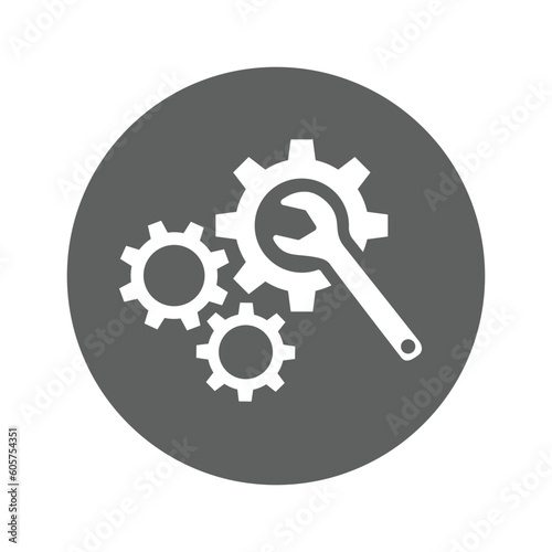 After service, mechanic, repair icon.