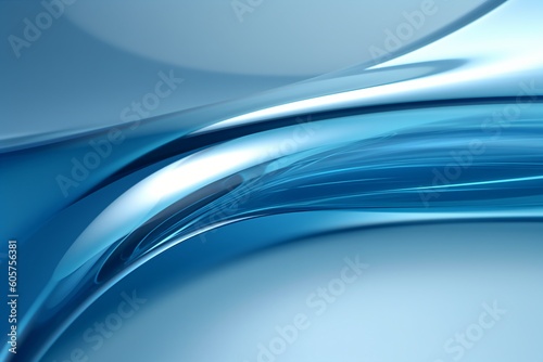 Blue glass curved background wallpaper