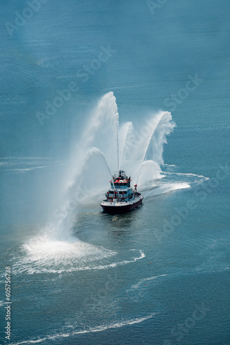 Fireboat water demonstration