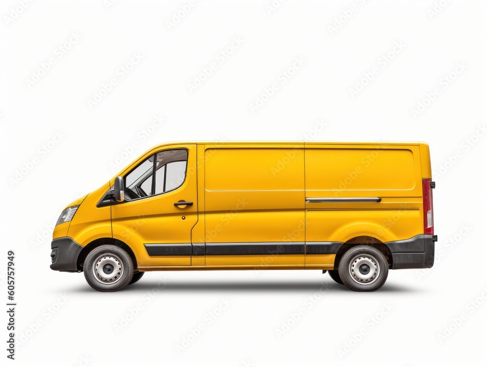 Delivery Van Isolated. Generative ai Delivery Van Isolated. Generative ai
