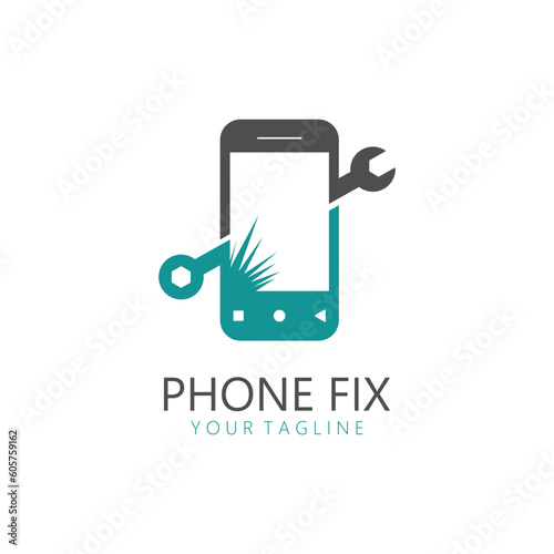 Phone Repair Service Logo Template