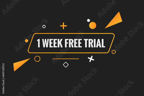 1 week Free trial Banner Design. 1 week free banner background