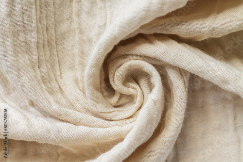 Beige natural cotton linen textile texture