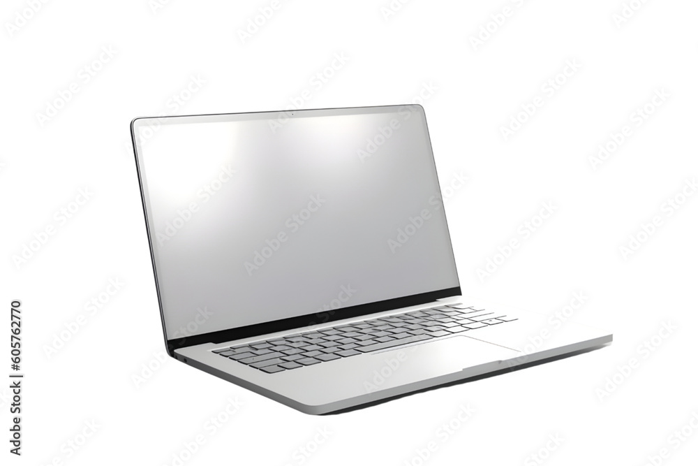 laptop isolated on white background. ai laptop isolated on white background. ai