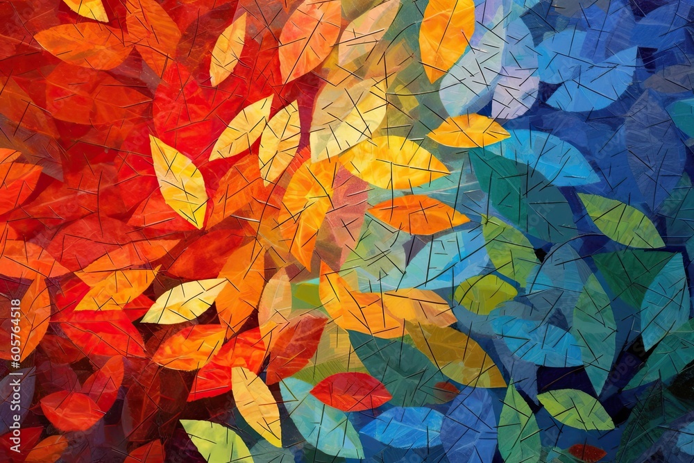 autumn leaves background - created with generative ai autumn leaves background - created with generative ai