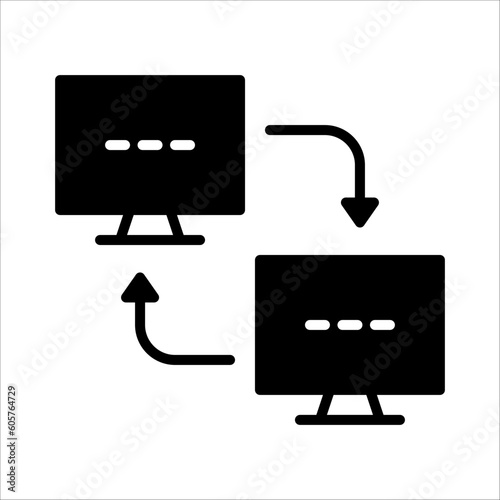 Solid vector icon for local network which can be used various design projects.
