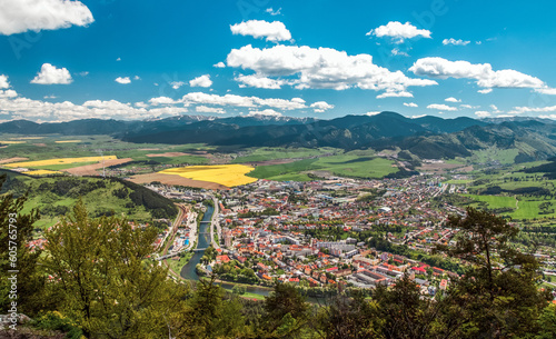 Town Ruzomberok in Liptov region at Slovakia