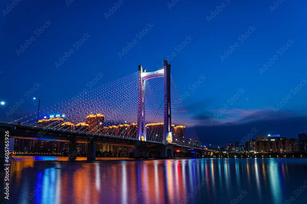 Fototapeta premium Chaozhou Bridge, Chaozhou City, Guangdong Province, China.