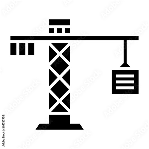 Solid vector icon for construction which can be used various design projects.