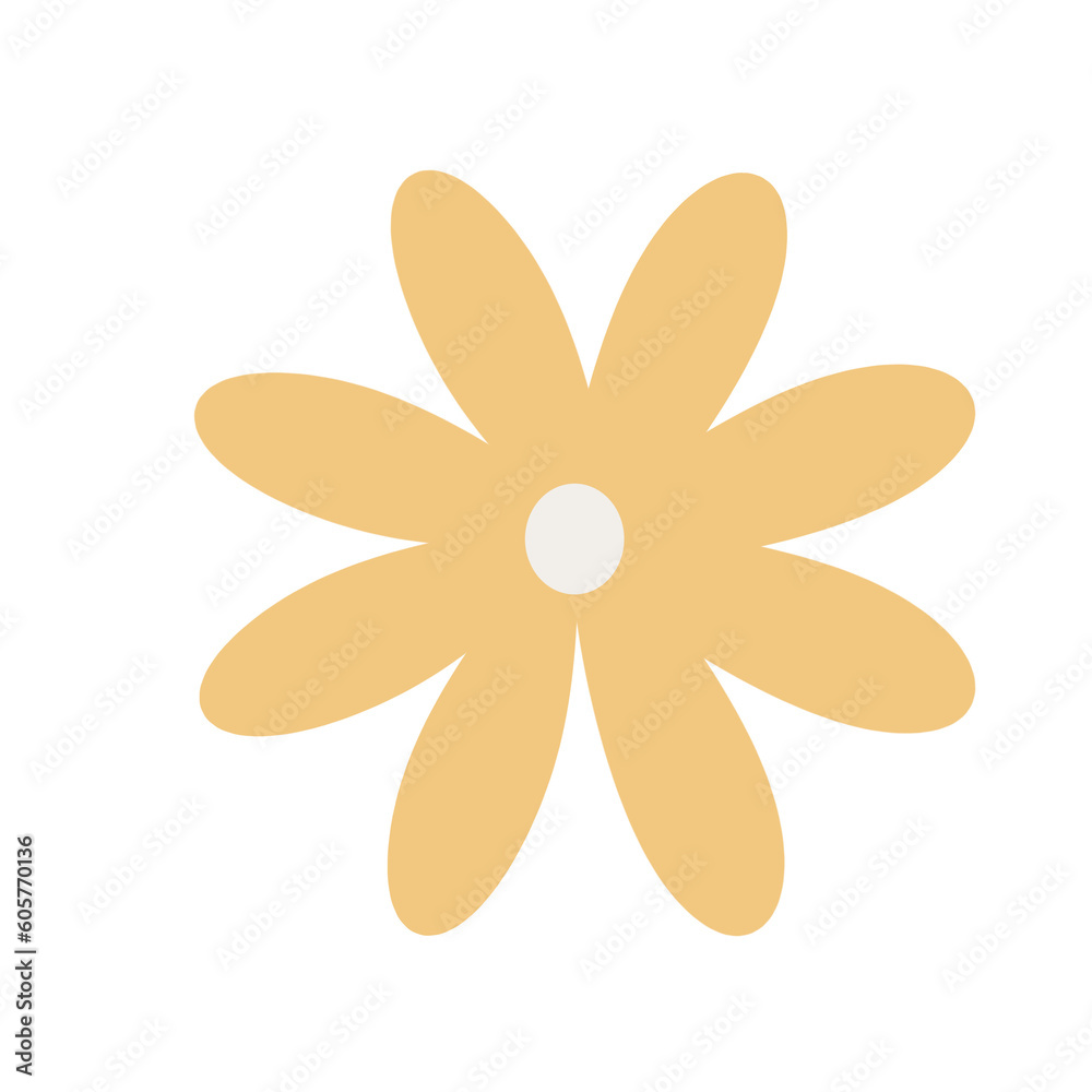 Cute flower decoratin.handrawn flower doodle. Cute flower decoratin.handrawn flower doodle.