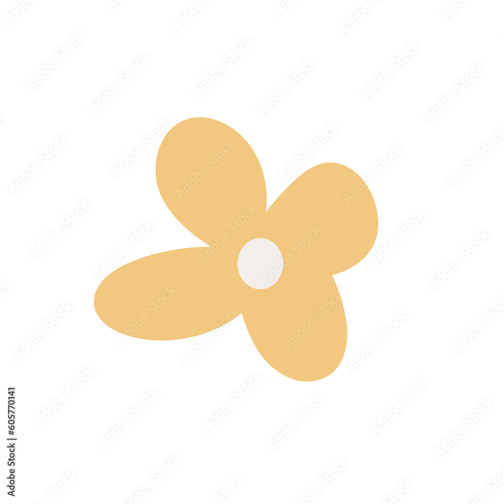 Cute flower decoratin.handrawn flower doodle. Cute flower decoratin.handrawn flower doodle.