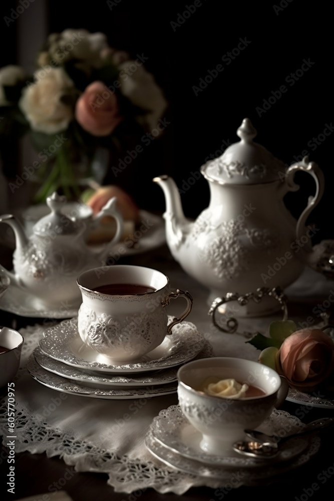 Fototapeta premium Celebrate the beauty and health benefits of tea. Embrace the rich history and traditions of tea culture from around the world
