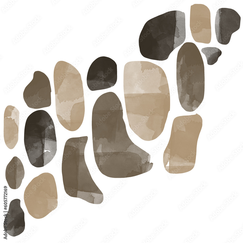 Background pieces element rounded rocks totems stones watercolor texture creative Background pieces element rounded rocks totems stones watercolor texture creative