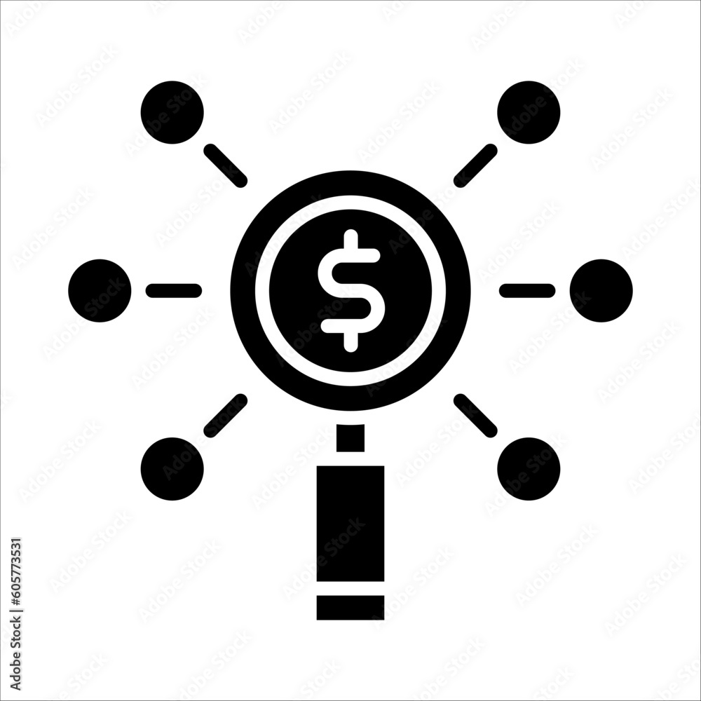 Solid vector icon for currency report which can be used various design projects. Solid vector icon for currency report which can be used various design projects.