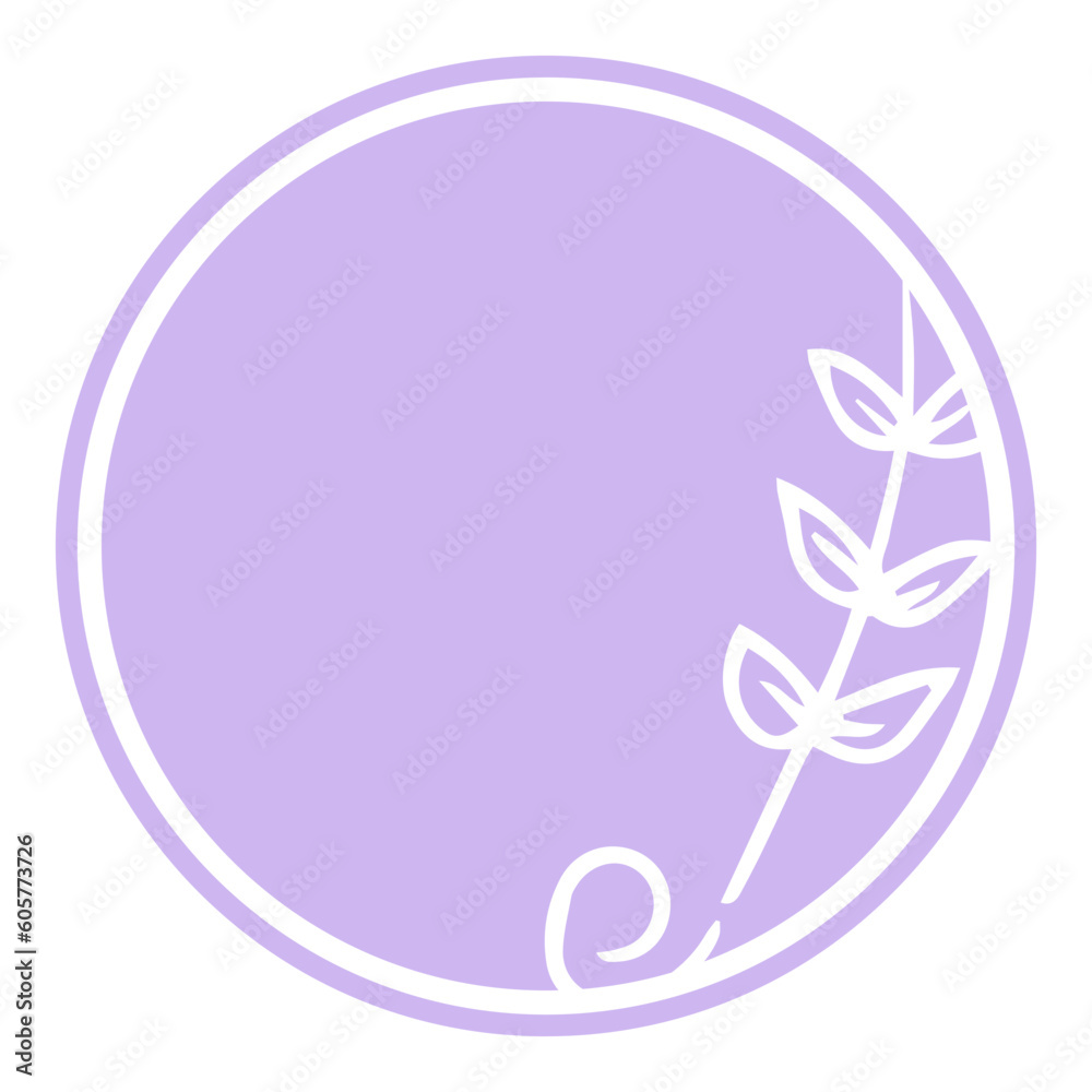 floral pastel circle sign floral pastel circle sign