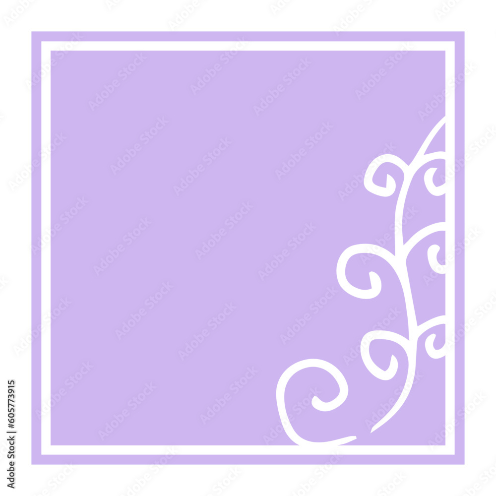 floral pastel square sign