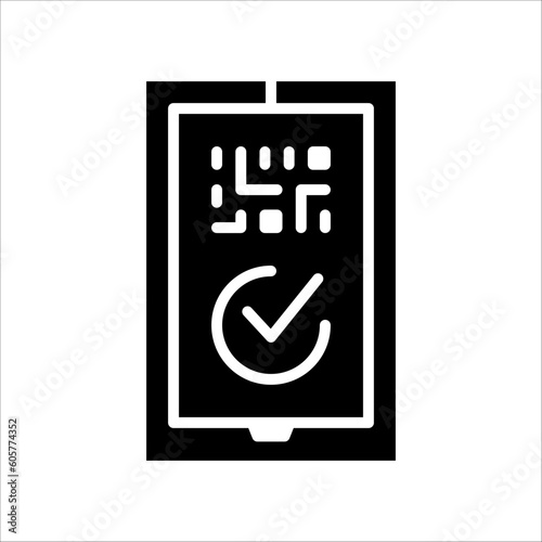 Solid vector icon for qr code which can be used various design projects.