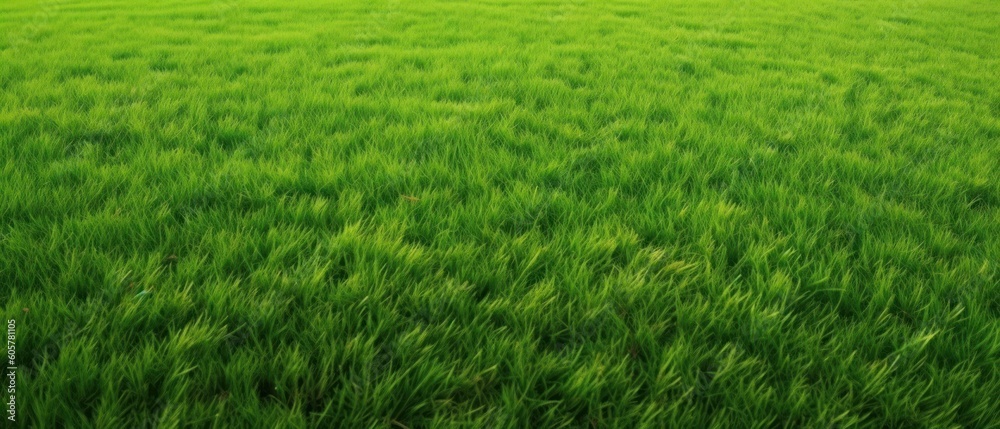 Wide format background image of green carpet of neatly trimmed grass. Beautiful grass texture on bright green mowed lawn, field, grassplot in nature Wide format background image of green carpet of neatly trimmed grass. Beautiful grass texture on bright green mowed lawn, field, grassplot in nature