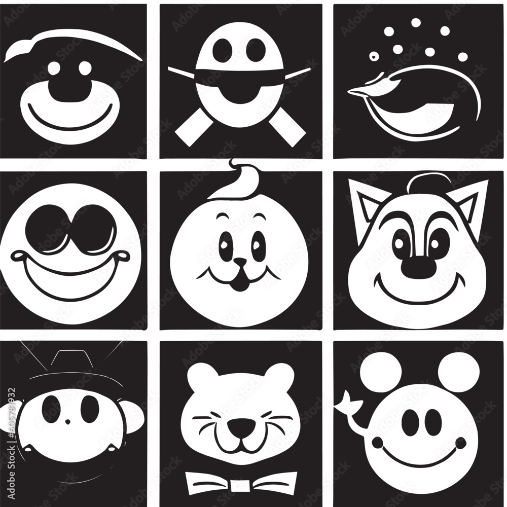 set of people design black set of people design black