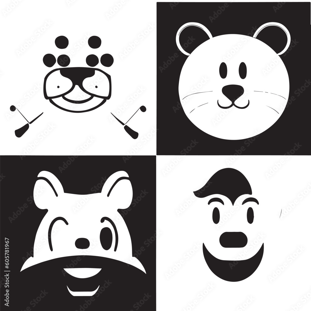 set of people design black set of people design black